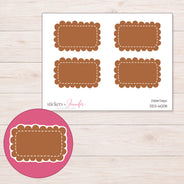 DDZ-6008 planner sticker sheet with enlarged sticker detail