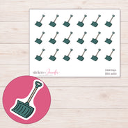 DDZ-6021 planner sticker sheet with enlarged sticker detail