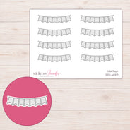 DDZ-6027 planner sticker sheet with enlarged sticker detail
