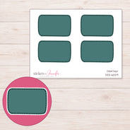 DDZ-6029 planner sticker sheet with enlarged sticker detail