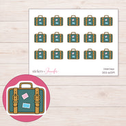 DDZ-6039 planner sticker sheet with enlarged sticker detail