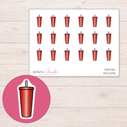 DDZ-6045 planner sticker sheet with enlarged sticker detail