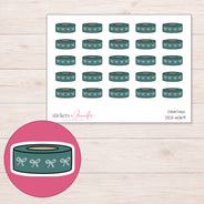DDZ-6069 planner sticker sheet with enlarged sticker detail
