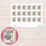 DDZ-6075 planner sticker sheet with enlarged sticker detail