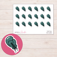 DDZ-6080 planner sticker sheet with enlarged sticker detail