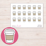 DDZ-6083 planner sticker sheet with enlarged sticker detail