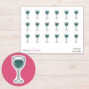 DDZ-6086 planner sticker sheet with enlarged sticker detail