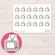 DDZ-6094 planner sticker sheet with enlarged sticker detail
