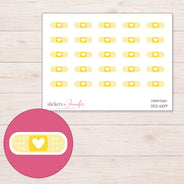 DDZ-6109 planner sticker sheet with enlarged sticker detail