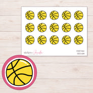 DDZ-6114 planner sticker sheet with enlarged sticker detail