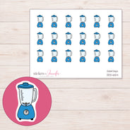 DDZ-6124 planner sticker sheet with enlarged sticker detail
