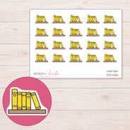 DDZ-6126 planner sticker sheet with enlarged sticker detail