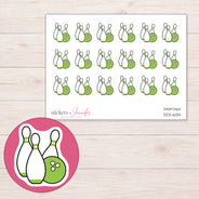 DDZ-6134 planner sticker sheet with enlarged sticker detail
