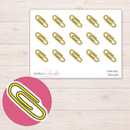 DDZ-6151 planner sticker sheet with enlarged sticker detail