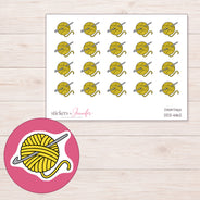 DDZ-6162 planner sticker sheet with enlarged sticker detail