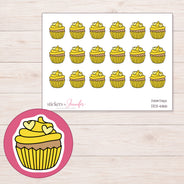 DDZ-6166 planner sticker sheet with enlarged sticker detail