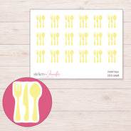 DDZ-6168 planner sticker sheet with enlarged sticker detail