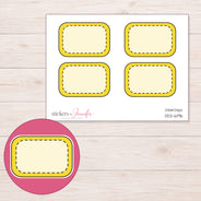 DDZ-6196 planner sticker sheet with enlarged sticker detail