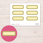 DDZ-6197 planner sticker sheet with enlarged sticker detail