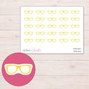 DDZ-6211 planner sticker sheet with enlarged sticker detail