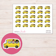 DDZ-6212 planner sticker sheet with enlarged sticker detail