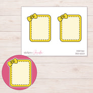 DDZ-6223 planner sticker sheet with enlarged sticker detail