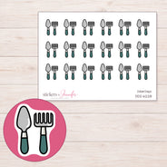 DDZ-6228 planner sticker sheet with enlarged sticker detail