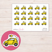 DDZ-6233 planner sticker sheet with enlarged sticker detail
