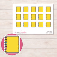 DDZ-6235 planner sticker sheet with enlarged sticker detail
