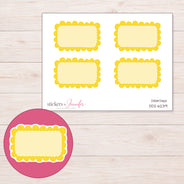 DDZ-6239 planner sticker sheet with enlarged sticker detail