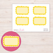 DDZ-6241 planner sticker sheet with enlarged sticker detail