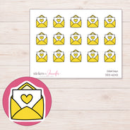 DDZ-6242 planner sticker sheet with enlarged sticker detail