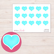 DDZ-6243 planner sticker sheet with enlarged sticker detail