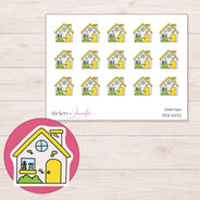 DDZ-6252 planner sticker sheet with enlarged sticker detail