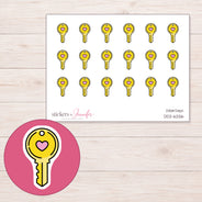 DDZ-6256 planner sticker sheet with enlarged sticker detail
