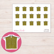 DDZ-6259 planner sticker sheet with enlarged sticker detail
