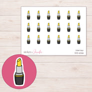 DDZ-6266 planner sticker sheet with enlarged sticker detail