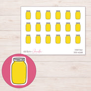 DDZ-6268 planner sticker sheet with enlarged sticker detail