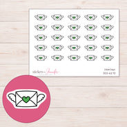 DDZ-6270 planner sticker sheet with enlarged sticker detail