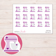 DDZ-6277 planner sticker sheet with enlarged sticker detail