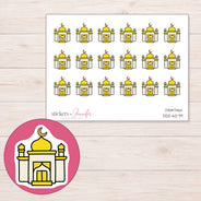 DDZ-6279 planner sticker sheet with enlarged sticker detail