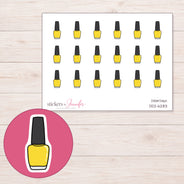 DDZ-6283 planner sticker sheet with enlarged sticker detail