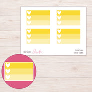DDZ-6285 planner sticker sheet with enlarged sticker detail