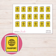 DDZ-6291 planner sticker sheet with enlarged sticker detail