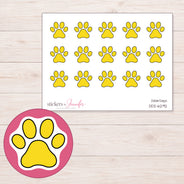 DDZ-6292 planner sticker sheet with enlarged sticker detail
