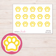 DDZ-6293 planner sticker sheet with enlarged sticker detail