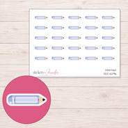DDZ-6296 planner sticker sheet with enlarged sticker detail