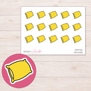 DDZ-6300 planner sticker sheet with enlarged sticker detail