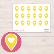DDZ-6303 planner sticker sheet with enlarged sticker detail