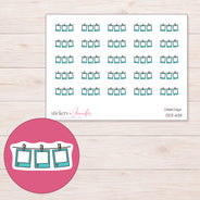 DDZ-6311 planner sticker sheet with enlarged sticker detail